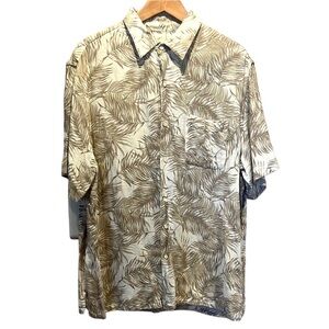 Tasso Elba Island Men’s Linen Silk Blend Shirt Size Large